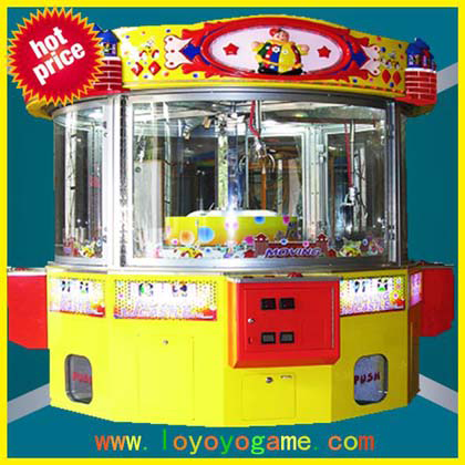 four person together crane gift vending game machine