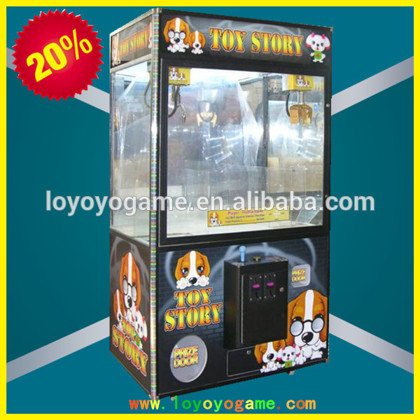 Lucky Wheel Toy Vending Crane Amusement Machine 42'Double Claw Crane Mechine_