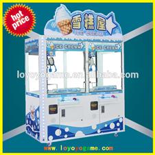 ice cream simulator toy claw game machine/ toy prize game mahcine/ toy claw crane game machine